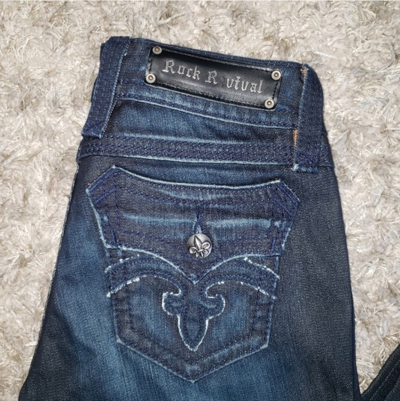 Women’s Rock Revival Jeans Skinny Debbie Size 27 - Picture 9 of 12